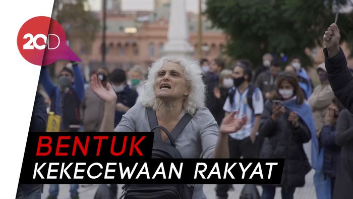 Warga di Argentina Demo Ingin Lockdown Disudahi