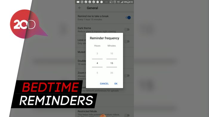 YouTube Hadirkan Fitur Anti Begadang