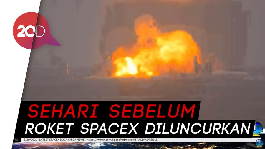  Roket Prototipe Starship SN4 Buatan SpaceX Meledak di Texas
