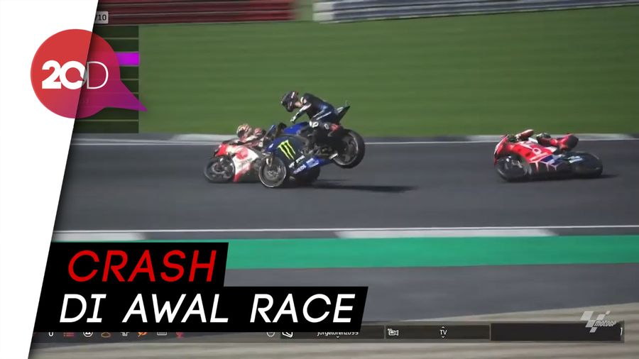 GP Virtual Inggris: Debut Mengesankan Lorenzo, Langsung Juara