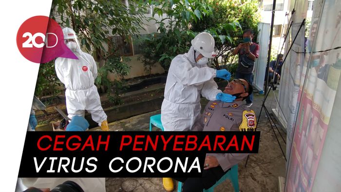 Berisiko Kena Corona, TNI-Polri dan Wartawan di Ciamis Jalani Swab Test