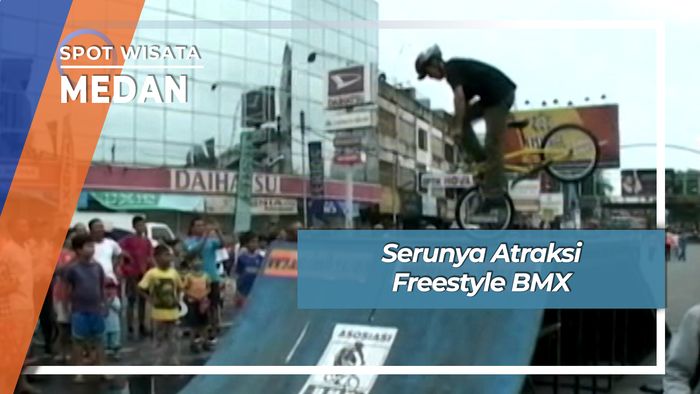 Serunya Atraksi Freestyle BMX, Medan