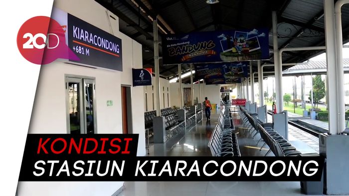 Tak Ada KA Jarak Jauh, Stasiun Kiaracondong Sepi Penumpang