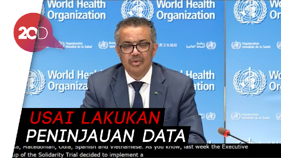 WHO Lanjutkan Lagi Uji Coba Hydroxychloroquine untuk Obati Corona