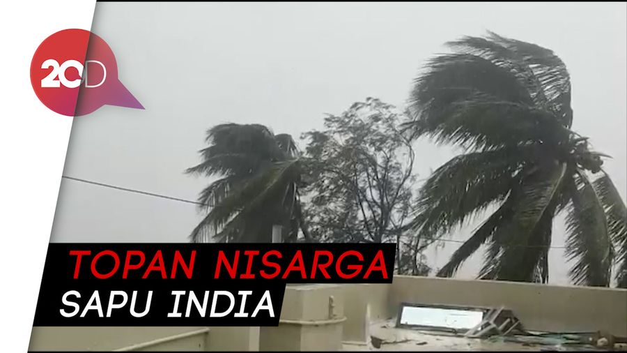 Topan Nisarga Terjang Mumbai India