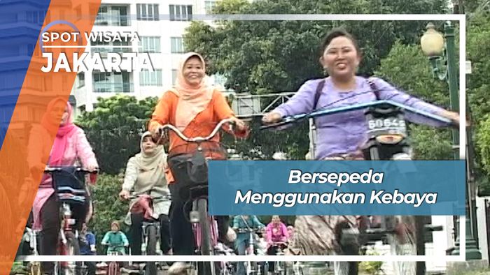 Bersepeda Menggunakan Kebaya, Jakarta