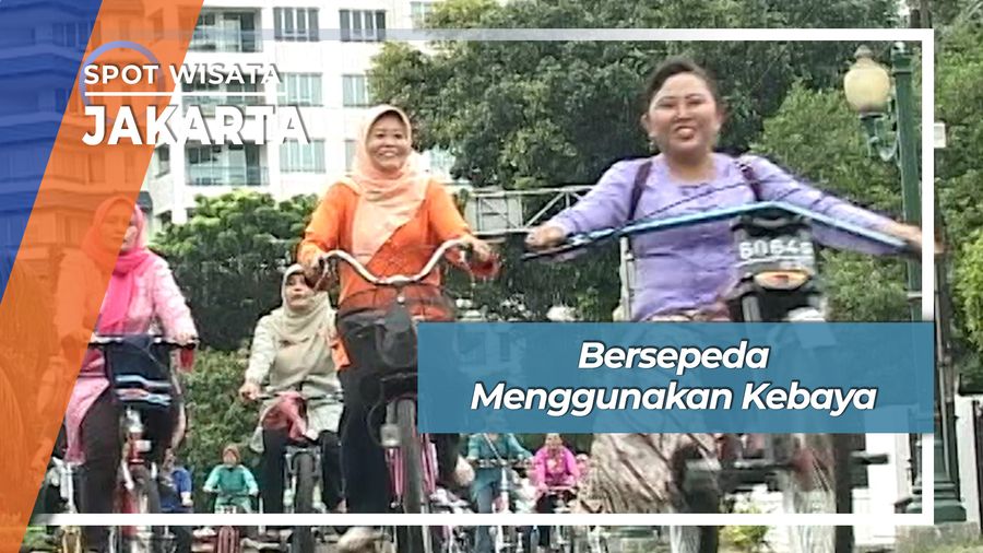 Bersepeda Menggunakan Kebaya, Jakarta