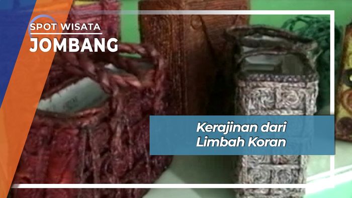 Kerajinan dari Limbah Koran, Jombang