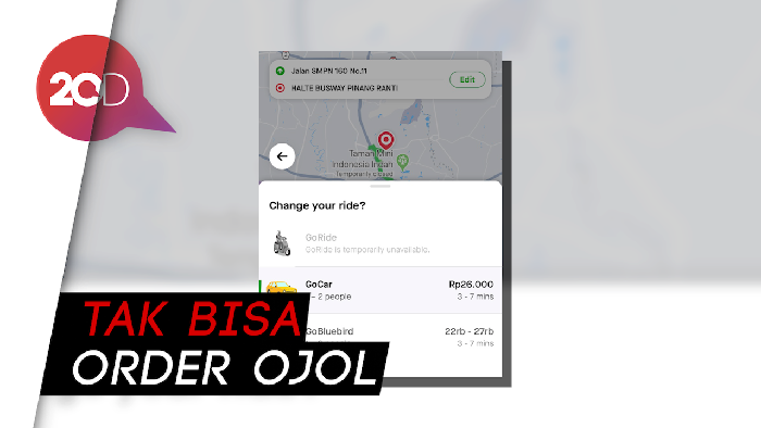 Fitur GoRide dan GrabBike Tak Muncul di Zona Merah Covid-19