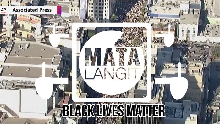 Saat Massa Demo George Floyd Penuhi Jalanan Los Angeles
