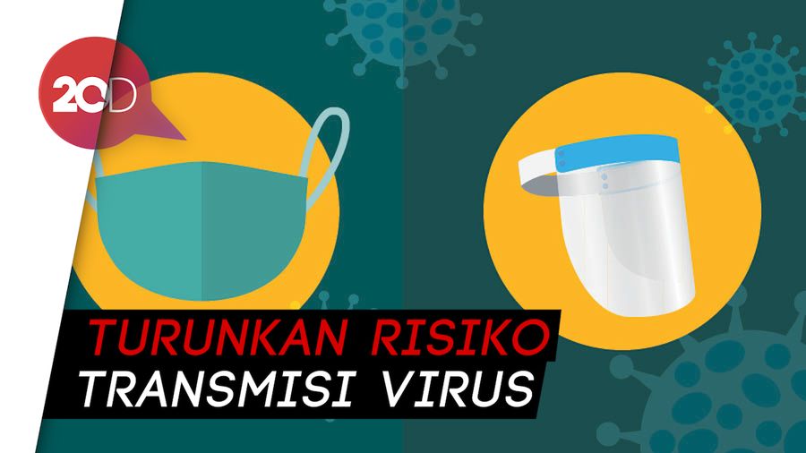 Seberapa Ampuh Masker dan Face Shield Cegah Penularan Corona?