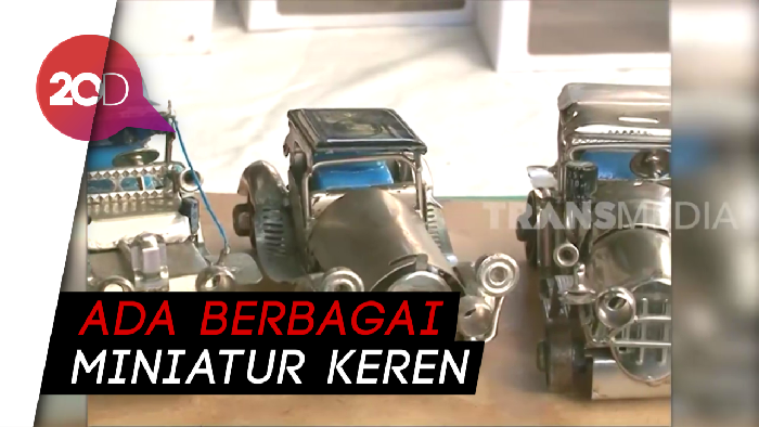 Kreatif! Limbah Logam Diubah Jadi Miniatur