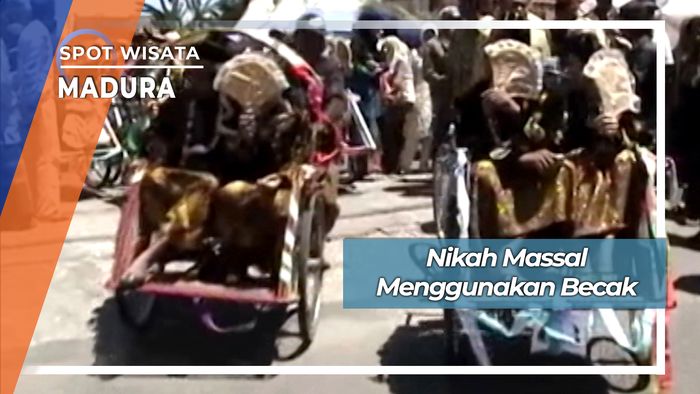 Nikah Massal Mengendarai Becak Sampang Madura