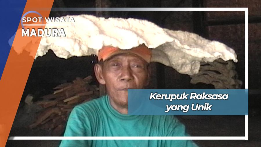 Kerupuk Tangguk Berukuran Raksasa Asal Pamekasan Madura
