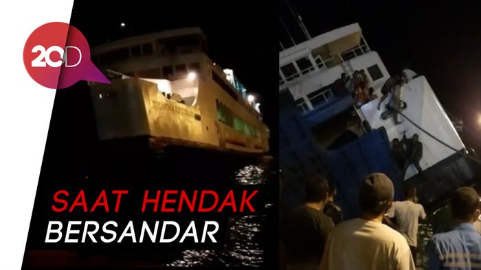 Detik-detik Kapal Feri Kandas di Bali