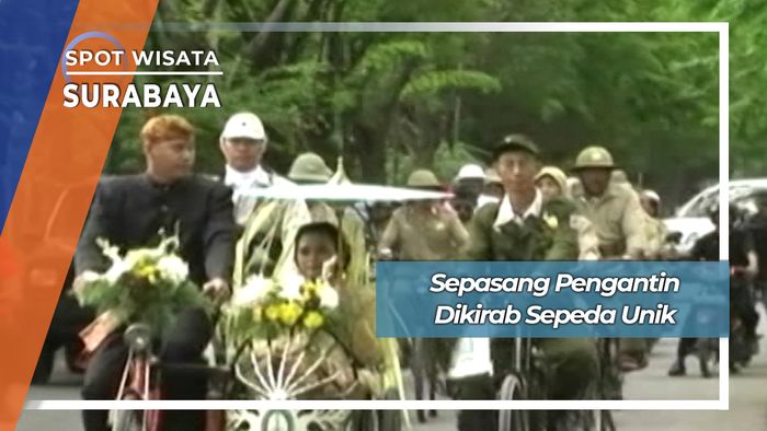 Kirab Pengantin Sepeda Antik Perjuangan ala Semampir Surabaya