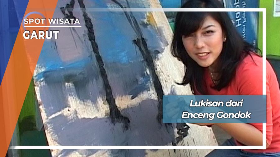 Lukisan dari Eceng Gondok, Garut