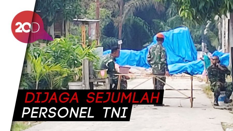 Bangkai Pesawat Tempur yang Jatuh Belum Dievakuasi, Ditutup Terpal Biru