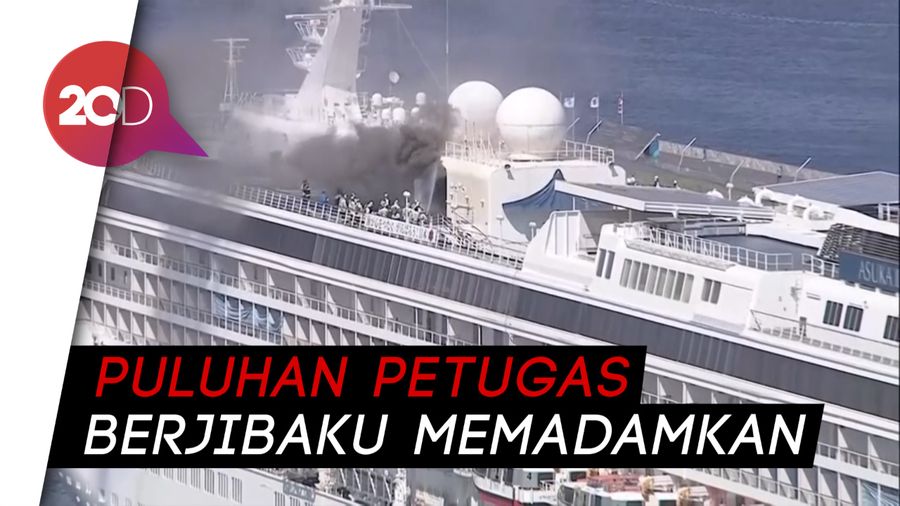 Kapal Pesiar Asuka 2 di Jepang Terbakar