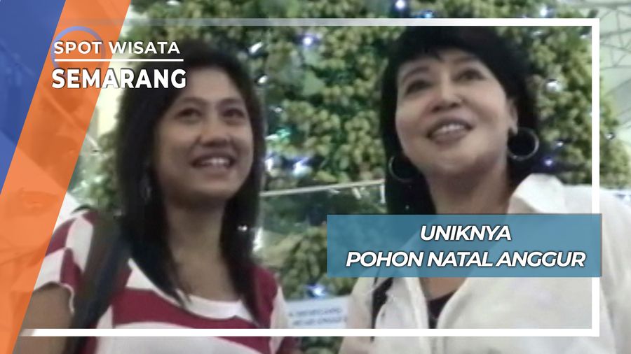 Uniknya Pohon Natal Anggur, Semarang