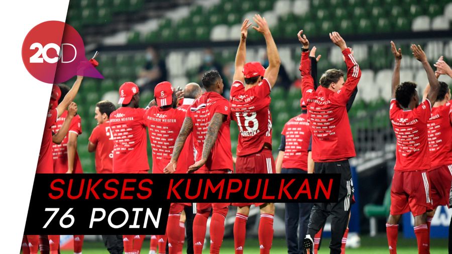 Kalahkan Bremen, Bayern Kunci Titel Juara Bundesliga