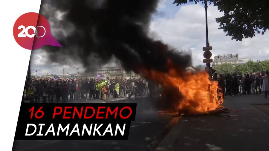 Tuntut Kesejahteraan, Demo Paramedis di Prancis Ricuh