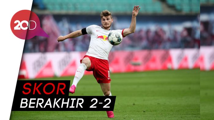Dramatis! Unggul 2 Gol, RB Leipzig Gagal Menang di Injury Time