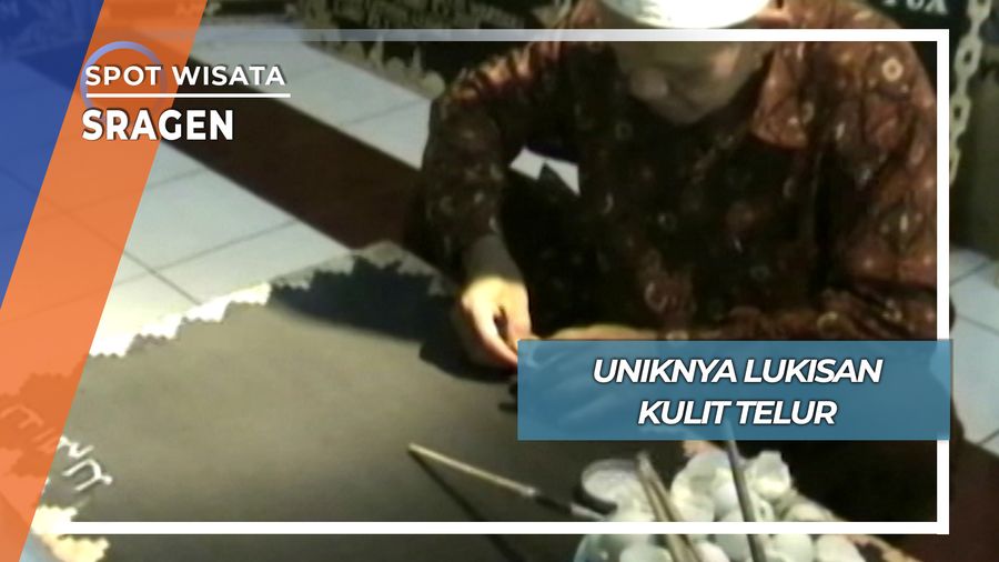 Unik Beda Lukisan Kulit Telur Kampung Baru Bendungan Sragen