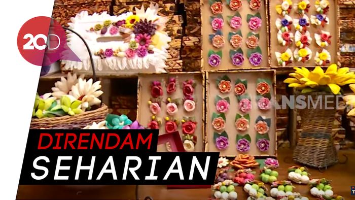 Wow! Limbah Kulit Jagung Dibikin Jadi Bros Cantik