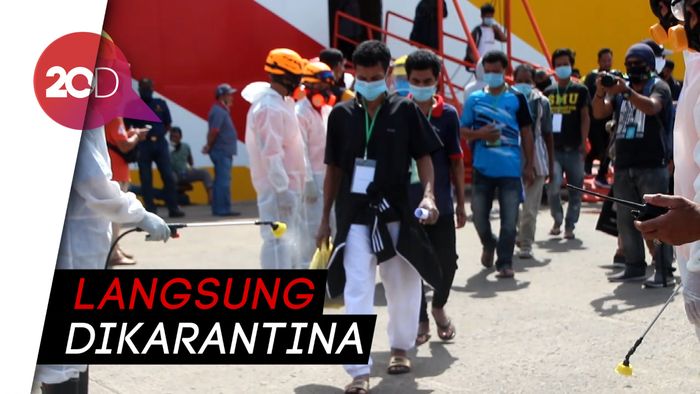 275 Migran yang Dideportasi dari Malaysia Tiba di Parepare