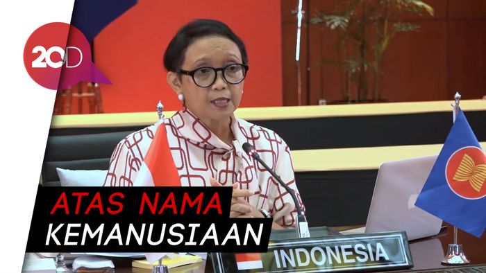 Menlu Retno: Indonesia Terima Sementara 99 Pengungsi Rohingya