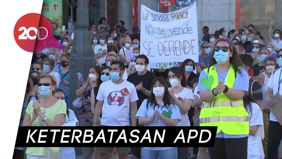 Puluhan Ribu Tenaga Kesehatan Spanyol Terinfeksi Covid-19