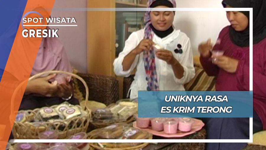 Enak Nikmat Es Krim Terong Ungu Desa Sidojangkung Menganti Gresik