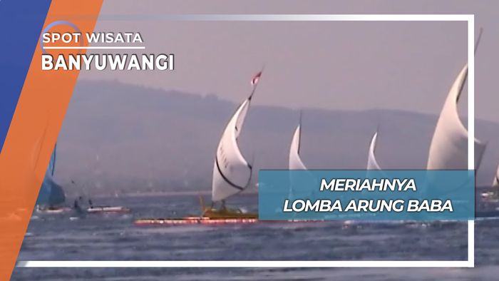 Seru Lomba Perahu Tradisional Pantai Waru Doyong Banyuwangi