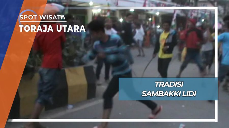 Tradisi Sambakki Lidi Rantepao Toraja Utara