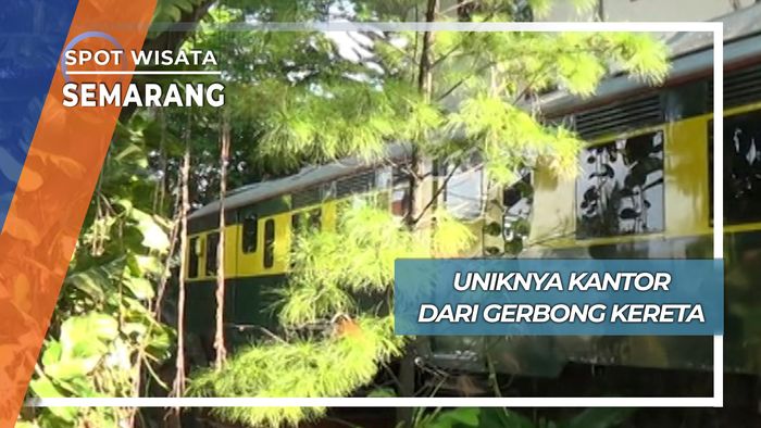 Unik Kantor Cabang dari Gerbong Kereta Api Semarang