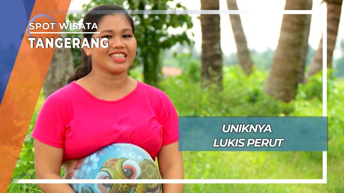 Uniknya Lukis Perut, Tangerang
