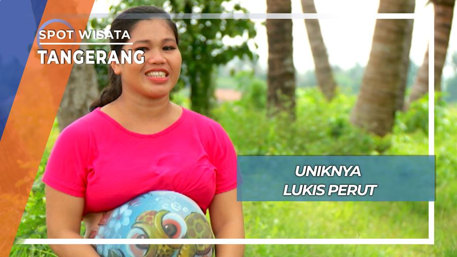 Uniknya Lukis Perut, Tangerang