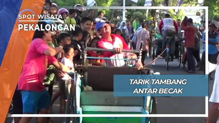 Tarik Tambang antar Becak, Pekalongan