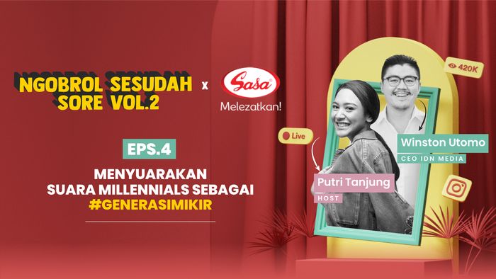 Winston Utomo Ajak Kolaborasi Millenials untuk Kebaikan