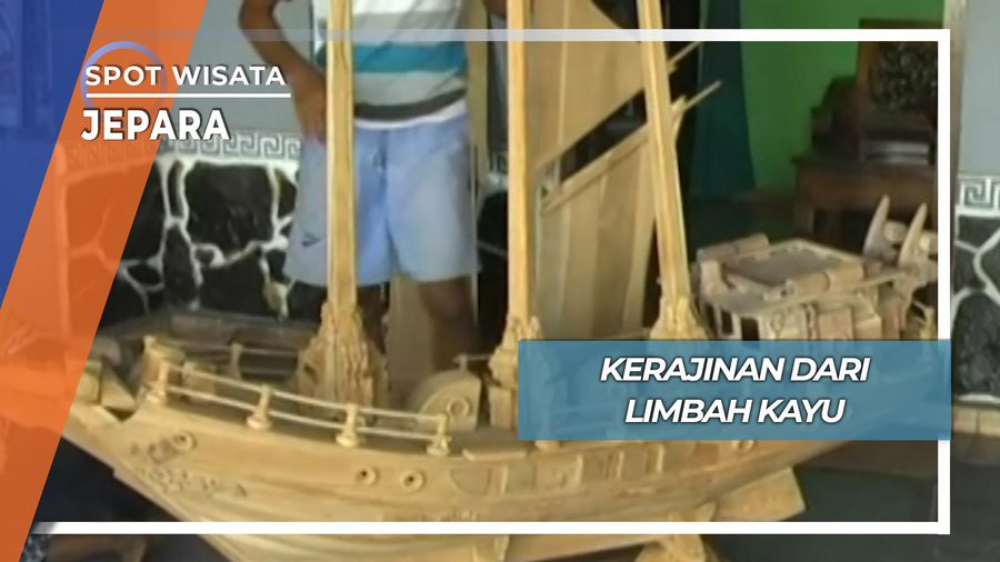 Miniatur Perahu Limbah Kayu Mulyoharjo Jepara