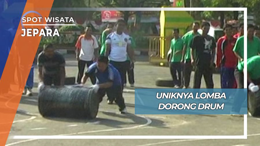 Unik Seru Lomba Balap Drum Jepara