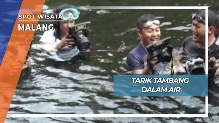 Unik Seru Lomba Tarik Tambang Bawah Air Malang