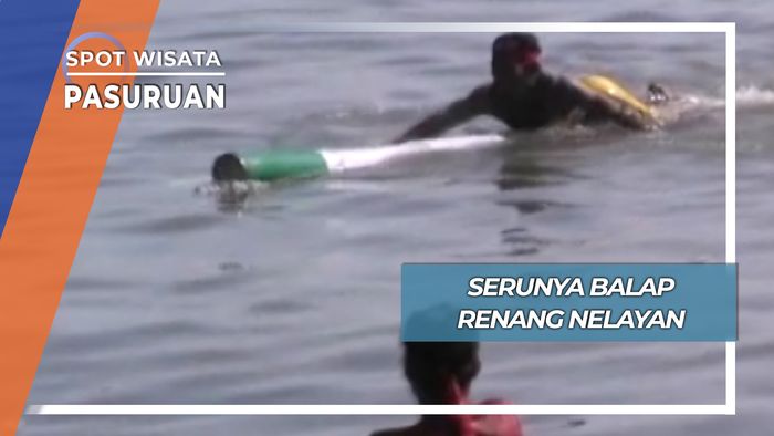 Unik Seru Lomba Balap Renang Nelayan Pasuruan
