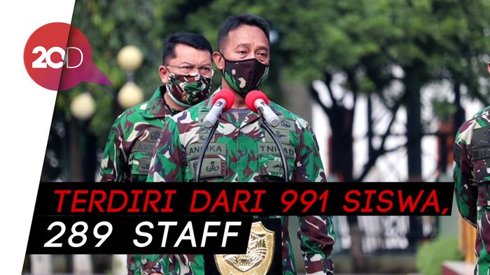 KSAD: Kasus Corona di Secapa AD 1.280 Orang