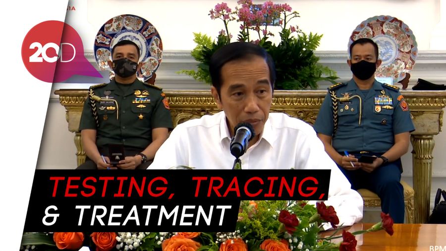 Kasus Corona Naik, Jokowi Minta 3T Diprioritaskan di 8 Provinsi