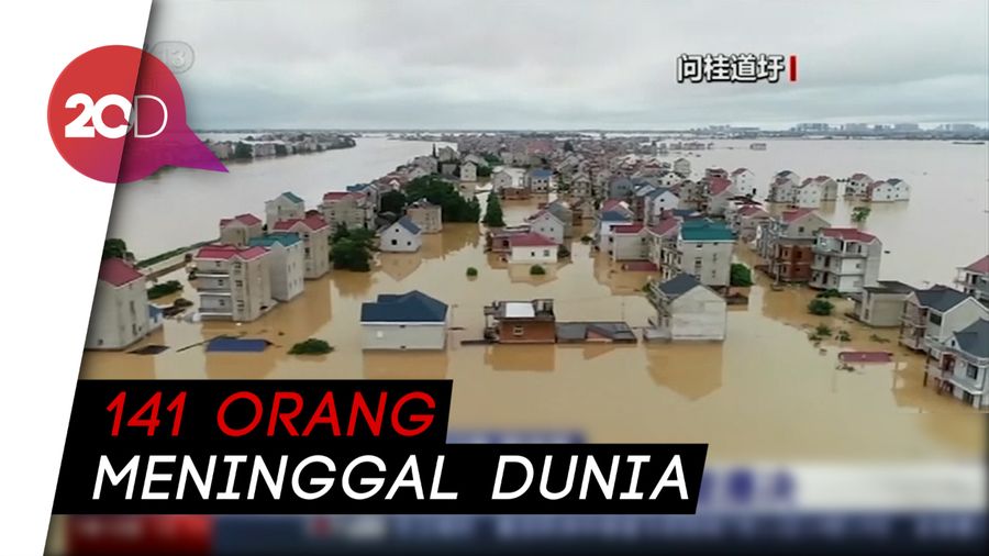 Hampir Seluruh Wilayah Terdampak Banjir di China