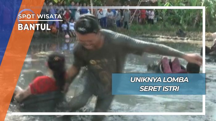 Uniknya Lomba Seret Istri, Bantul