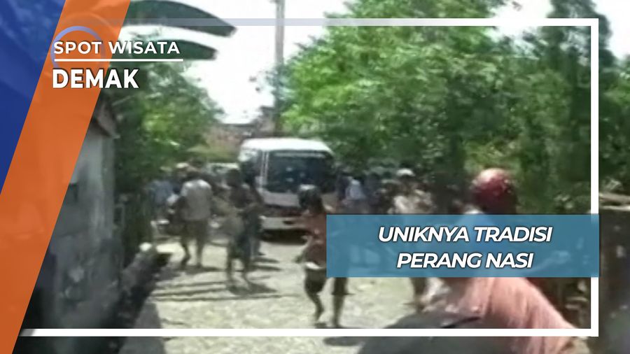 Unik Seru Tradisi Perang Nasi Desa Jleper Mijen Demak
