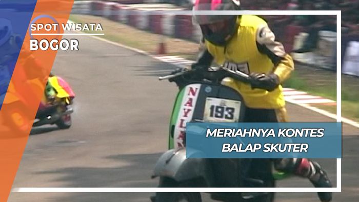 Seru Meriah Kontes Balap Skuter Bogor